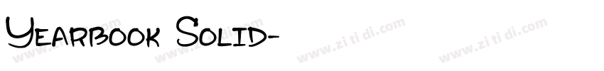 Yearbook Solid字体转换